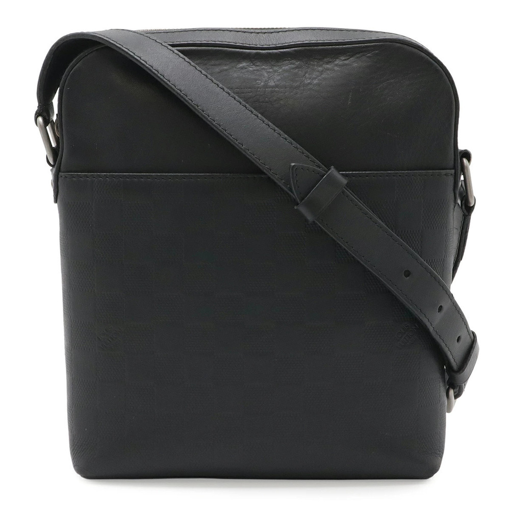 LOUIS VUITTON Damier Infini Pochette District Crossbody Bag Onyx Black